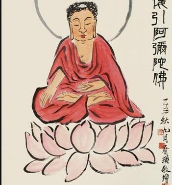 国画大师齐白石笔下的佛